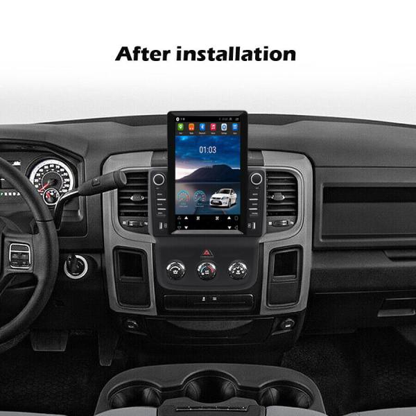 2013-2018 Dodge Ram Android Car Radio Vertical Screen Stereo Plus 12LED Camera