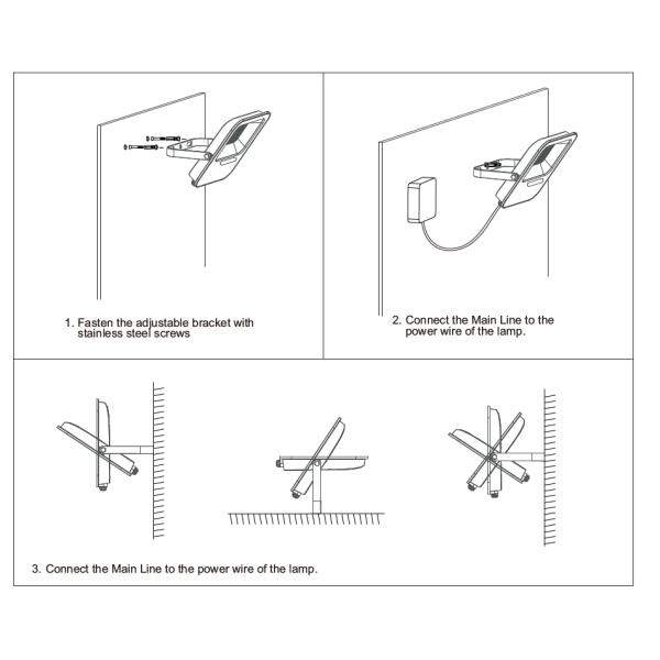 20000Lm 0.5PF LED IP65 FloodLight , IP65 100w Led Flood Light