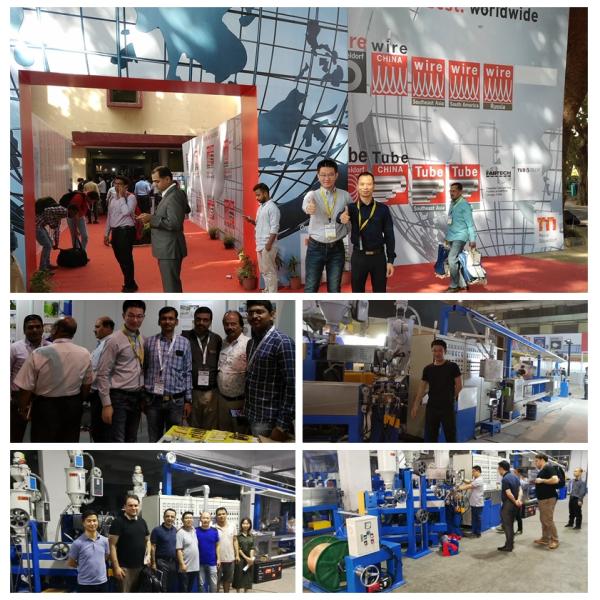 70+50+50 Cable Jacket Extrusion Line , India Power Cable Making Machine