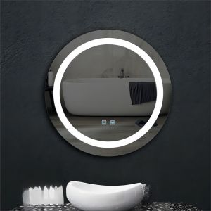 Modern Design Glass Mirror Backlit Bathroom Smart LED Touch Screen Makeup Mirror