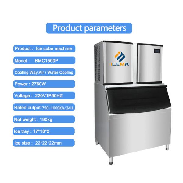Quality Customized Dimensions Ice Cube Making Machine With R404a / R507a Refrigerant wholesale