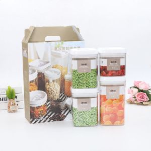 Easy Open Airtight Transparent Small Plastic Food Storage Container