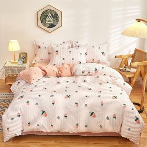 China Multi Colors 100% Cotton Double Bedding Set King Size Duvet Cover for Home Hotel on sale