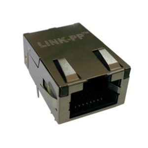 J0G-0007NL Pulse Low Profile Rj45 10/100BT With Magnetics 1x1 Tab-up 4 Cores