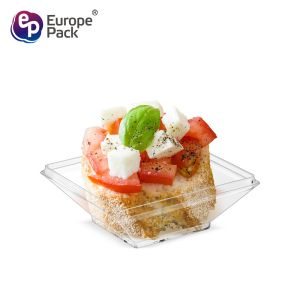 China 2019 new products disposable plastic tableware square sauce dish on sale