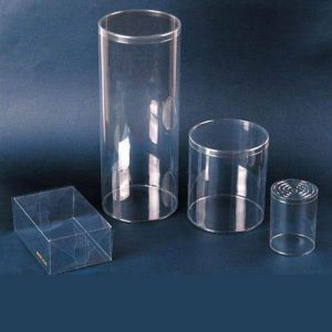 Clear Cylinder Tube Plastic Containers Pvc Cylinder Tube With Lid