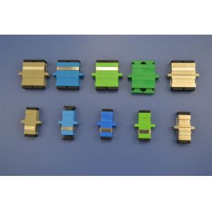 High Reliability SC Optical Fiber Adapter For Optical Test Equipment With Nickel