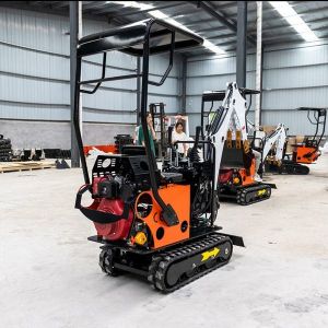 Smallest Red 1.5 T Digger EPA Mini Excavator For Municipal Works