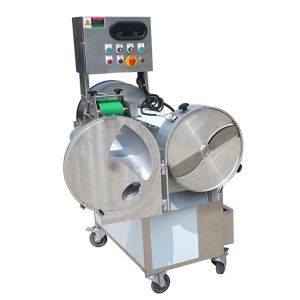 Double Head Electric Rotating 15mm 800kg/H Carrot Dicing Machine