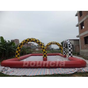 Durable 0.55mm PVC Tarpaulin Inflatable Zorb Ball Trace For Commercial Use