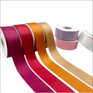 E-magic Custom Double Faced Satin Ribbon Roll in 196 Colors for Customer