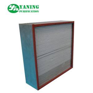 Aluminum Frame H13 H14 U15 U16 U17 Deep Pleat Hepa Filter