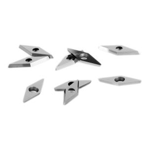 Diamond Cutting Edge Carbide Woodturning Cutters 10pcs with screws Standard