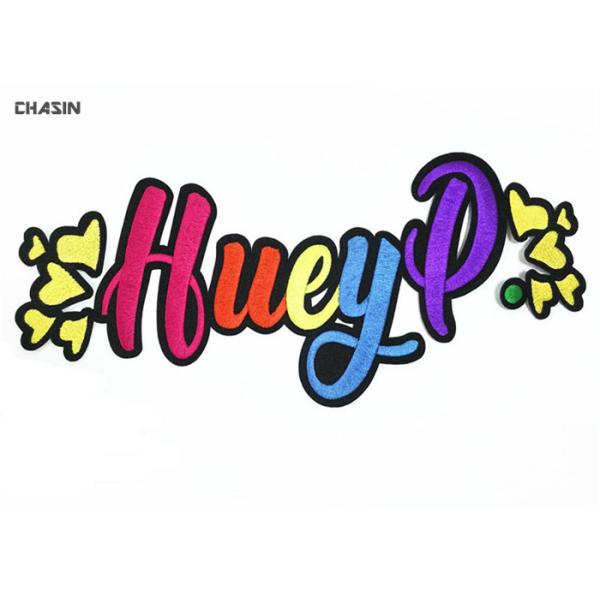 Quality Vivid Clear Clothing Embroidery Patches High Density Thread Edge Smooth wholesale