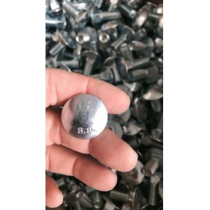 10mm X 200mm Fully Threaded DIN 603 HDG Gr 8.8 Carriage Bolt with High Tensile