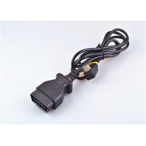 Customized Obd Ii Diagnostic Cable 16 Pin Male To Female Wtih Crimping Connector