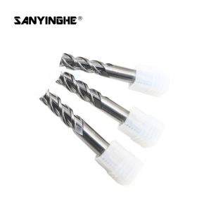 Single 2 3 Flute End Mill Cnc Carbide Router Bit Aluminum Milling Cutter CAD CAM