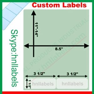 Integrated Labels USA Version Type7 3.5 *1.5 2Up Laser Sheet