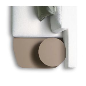 Flexible C Table Sofa Chair White Marble Finish Iron Base Side Table