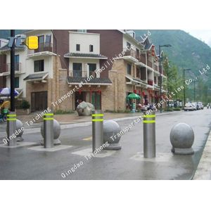 Pneumatic Type Automatic Rising Bollards Hot Dipped Galvanized Surface