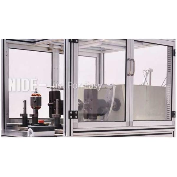 Single Flyer Automatic Coil Winding Machine 2 Stations For Fan Motor