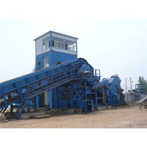 Large Steel Industrial Scrap Metal Shredder With Conveyer Belt Plc Control