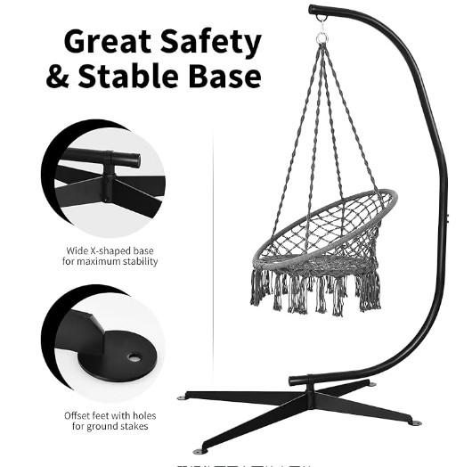 Quality Upgrade Outdoor Experience Wide Hammock With Stand And Iron Tube Frame wholesale