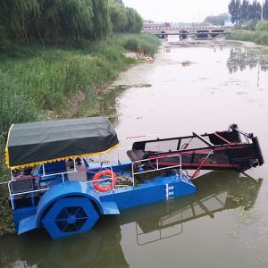 Aquatic Weed Harvester Trash Skimmer Machines Semi Automatic