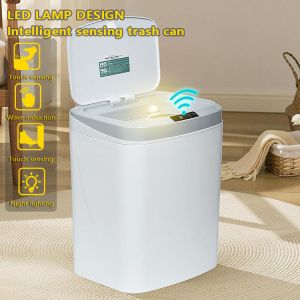 Cheap Portable Electronic Household Kitchen Induction Garbage Bin Automatic Sensor Mini Indoor Plastic Smart Trash Can for sale
