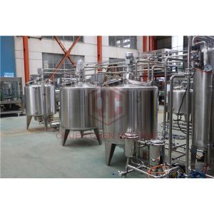 Stainless Steel Beverage Mixer Carbonated Drink Production Line With Piston