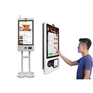 27 Inch Wall Mounted Capacitive Self Service Ordering Kiosk
