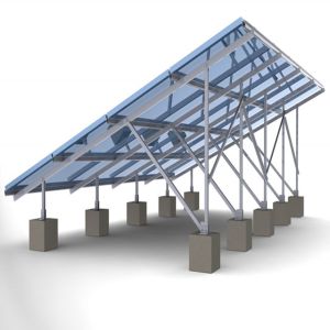 60m/s Solar Panel Ground Mounting Systems For Photovoltaic PV Array SGS Approved