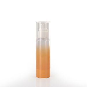 Orange 50ml Cylinder Empty Plastic Lotion Bottles