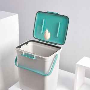 China Portable sealed Garbage Can Kitchen Household Closed Deodorant Pet-proof Dog Diaper with Lock Lid on sale