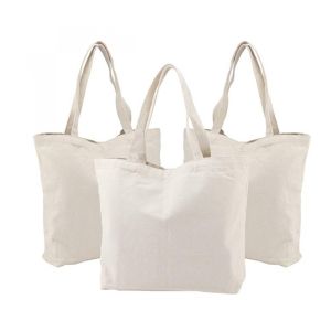 Personalized Cotton Canvas Tote Bag , Plain Canvas Bags With Handle
