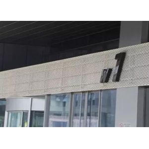 Stretched Expanded Metal Mesh Diamand Hole Shape For Architectural Decoration