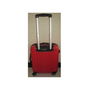 Plastic Handle ABS PC Hard Shell Suitcase Luggage Bag Set With Oxford Cloth