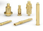 Brass Spring Loaded Pogo Pin Connector , Electrical Contact Pins 1 / 3 / 6mm