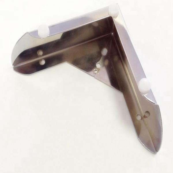 L Style Metal Sofa Legs Chrome Plate L150*L150 For Home Furniture Decoration