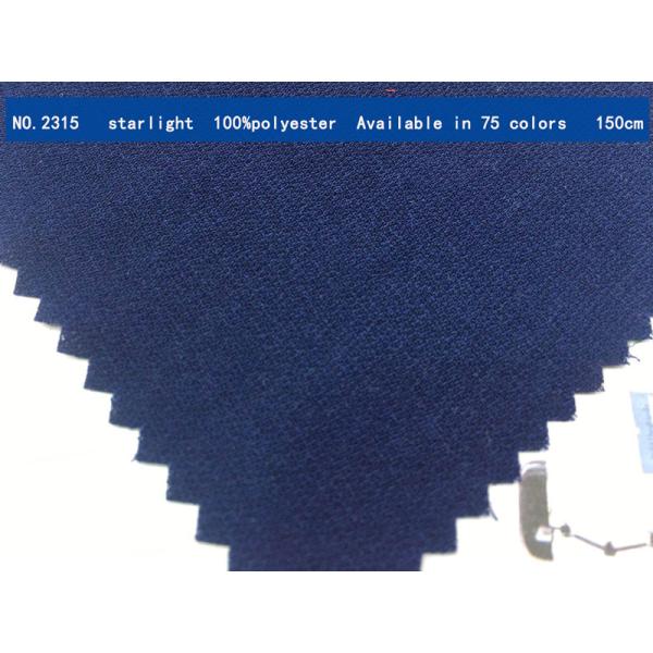 Stretch 60 inch Plain Crepe Fabric Polyester Textile Material 130gsm