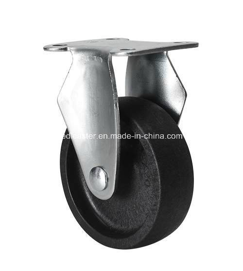 Quality Heavy Duty 26025-03 Zinc Plated Rigid Po Caster for Heavy Load Transportation wholesale