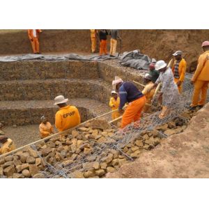 Astm A975 Standard Heavily 2m X 1m X 1m River Bank Protection Galvanized Gabion