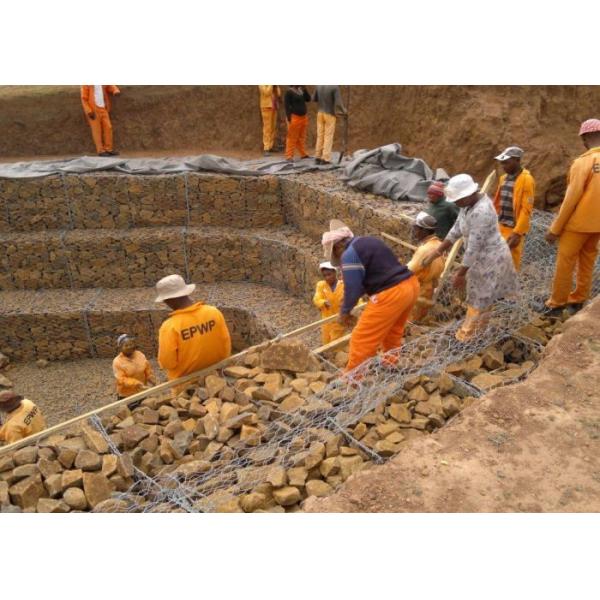 Astm A975 Standard Heavily 2m X 1m X 1m River Bank Protection Galvanized Gabion