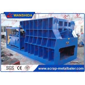 Remote Control Big Mouth Horizontal Scrap Metal Shear 74kW , Length 1400mm