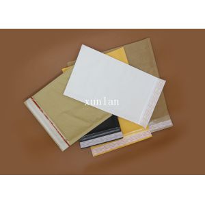 Hard Tear Kraft Paper Bubble Mailers No Fading With 2 Sealing Sides