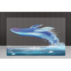 Cheap P30 Transparent Led Display Film Clear Led Screen Cutting Edge For Architectural Applications for sale