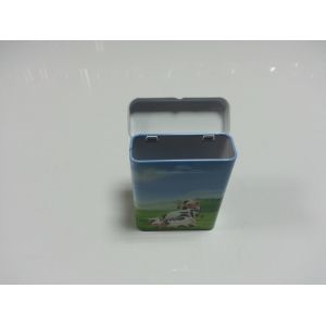 Rectangle Metal Cigar Tin Container ,Cigar Packaging Tin Container
