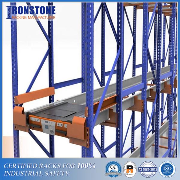 Durable Lithium Battery Radio Shuttle Pallet Rack System With High Volume Low