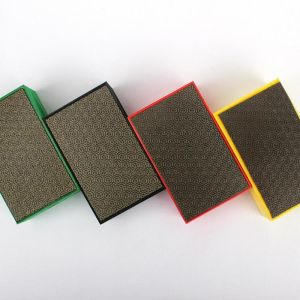 Snowflake Pattern Diamond Hand Pads For Glass Abrasive Blocks