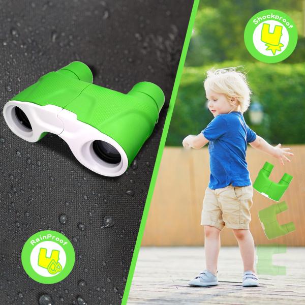 8x21 Toy Jungle Compass Binoculars For Kids Bird Watching Travelling Hiking